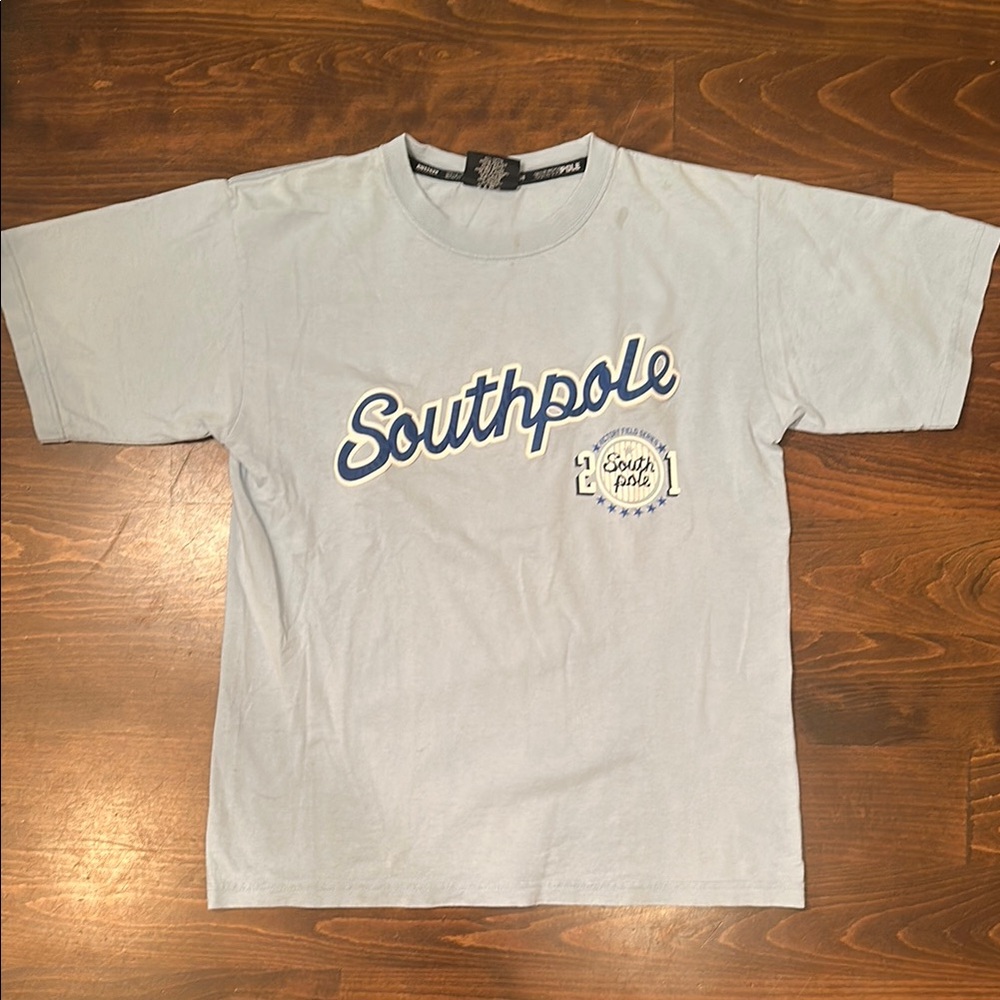 Southpole Light Blue Graphic T-Shirt